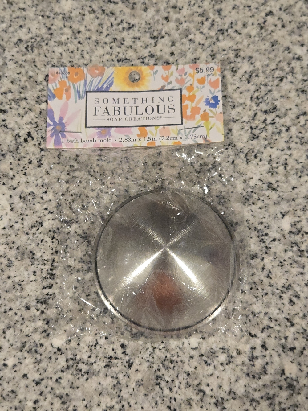 Silver Bath Bomb Mold